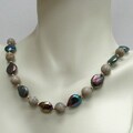 Fossil and Freshwater Pearl Necklace