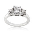14k White Gold 2-1/5ct TDW Radiant Diamond Ring