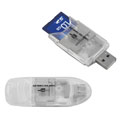 SD/ MMC 2-in-1 Memory Card Reader/Writer with USB