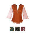 Julie Gordon Wide Neck Women's Silk Blouse