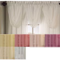 Platinum Voile Sheer 3-piece Toga Valance Set