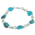 Turquoise and Crystal Bracelet
