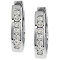 10k Gold 1/4ct TDW Diamond Geometric Earrings (K-L, I2-I3)