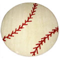 Baseball Rug (3'3 Round)