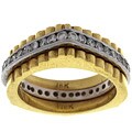 18k Gold and 1/2ct TDW Diamond Triangle Ring