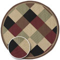 Cafe Series Indoor/ Outdoor Area Rug (7'9 Round)