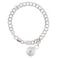 Sterling Silver Soccer Ball Sports Charm Bracelet