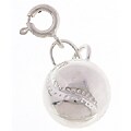 Sterling Silver Baseball Sport Charm