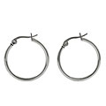 Stainless Steel 20 mm Hoop Earrings