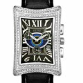 Elini Nazar Men's Diamond Chrono Leather Watch