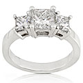 14k White Gold 2ct TDW Princess Diamond Ring
