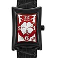 Elini Women's Nazar Black Leather Watch