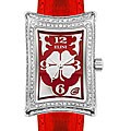 Elini Women's Nazar Red Clover Diamond Watch