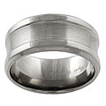 Titanium Comfort Cut Matte Finish Ring