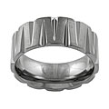 Tungsten Diamond-cut Comfort Band Ring