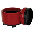 Round Storage Tray Ottoman