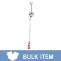 Jeweled Dangling Curved Barbell (Case of 4)