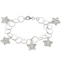 Sterling Silver Star Charm Bracelet