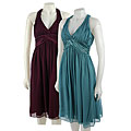 Famous NY Maker Chiffon Halter Dress