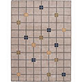 Machine-made Nourison Cubix Clay Rug (5'6 x 7'5)