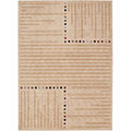 Machine-made Nourison Cubix Gold Rug (5'6 x 7'5)