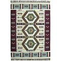Flat-woven Mikasa Wool Rug (5' x 8')