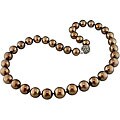 Cultured Tahitian Pearl 1-1/3ct Diamond Necklace (10-13 mm)