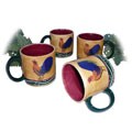 Sonoma Collection Hand-painted 4-piece Coffe Mug Set
