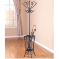 Sandy Black Finished Metal Coat Rack