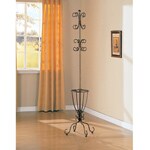 Rustic Gold Finished Metal Coat Rack