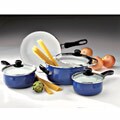 Blue 7-piece Tempered Glass Cookware Set