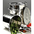 Stainless Steel 3-piece Stockpot Set