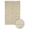 Hand-woven Flatweave Natural Leather Rug (8' Round)
