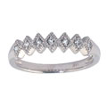 14k White Gold Diamond Antique Ring