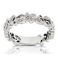 14k White Gold 1/5ct TDW Round Diamond Band (H-I,I1)