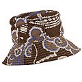 Emilio Pucci Brown/ Blue Fabric Bucket Hat