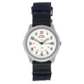 Swiss Military Men's White Dial Canvas Strap Watch