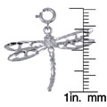 14k White Gold Dragonfly Charm
