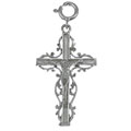 14k White Gold Crucifix Charm
