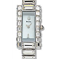Bulova Women's White Dial Crystal Watch
