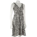 London Times Printed Charmeuse Dress