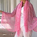 Sweet Pink Batik Shawl (Indonesia)