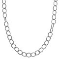 14k White Gold Polished Rolo Necklace