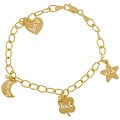 10k Yellow Gold Lucky Charm Bracelet