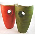 Shaped Bamboo Hoi An Vase (Vietnam)