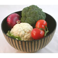 Large Halong Striped Serving Bowl (Vietnam)