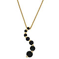 18k Gold over Silver Sapphire Journey Pendant