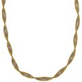14k Two-tone Gold Twisted Necklace