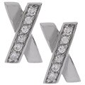 Sterling Silver Classic X Designer Earrings