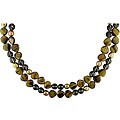 Cultured Freshwater Rice Pearl Gemstone Necklace